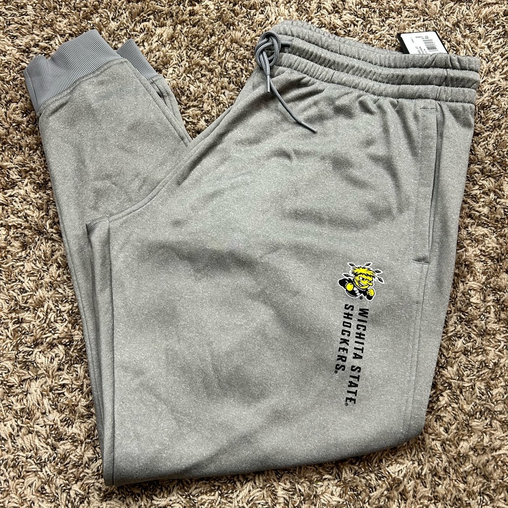 Under Armour Wichita State Shockers Grey Jogger Sweatpants Sz 2XL NWT